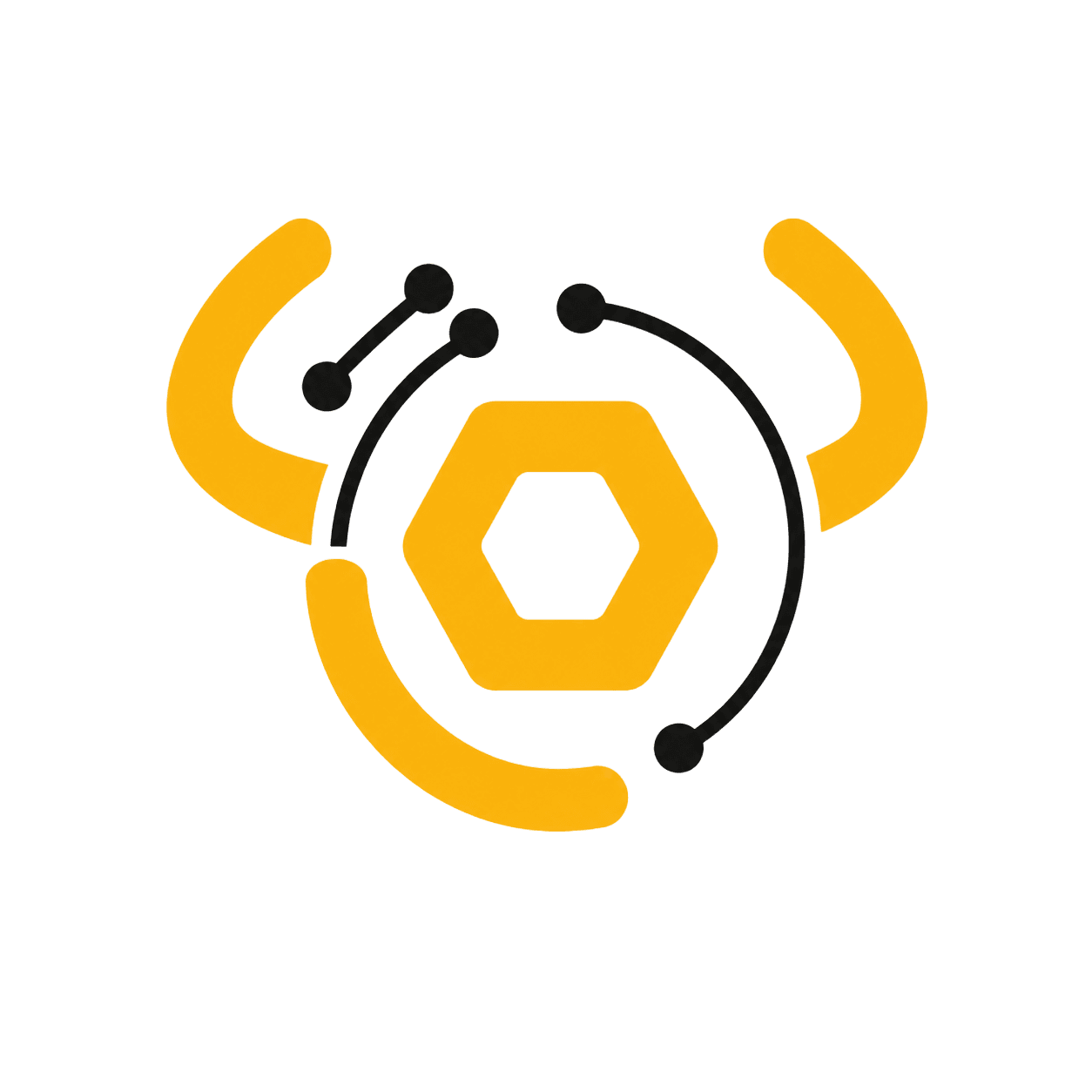PashuSaarthi hexagon and orbit logo